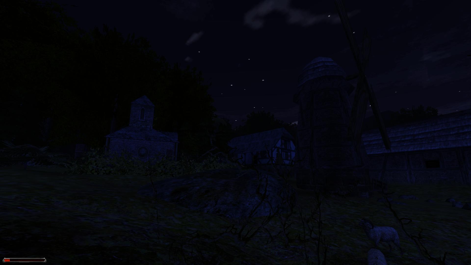 Gothic 2 - Ein Bauernhof in der Nacht